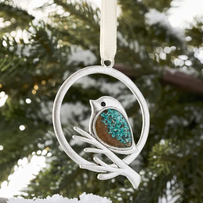 Chadds Ford Jewelry Sand Birdie Branch Ornament Gift Set Earrings