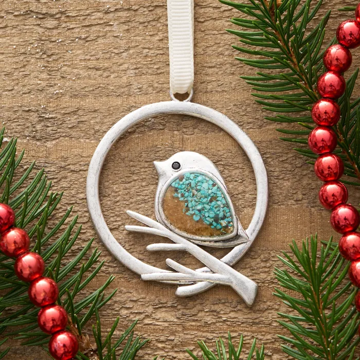Chadds Ford Jewelry Sand Birdie Branch Ornament Gift Set Earrings