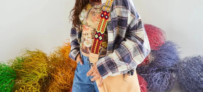 Earrings CONSUELA CONSUELA SUNRISE WOVEN CROSSBODY STRAP
