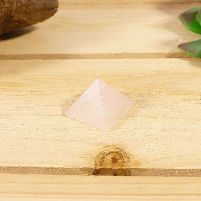 Earrings NATURESARTIFACT Rose Quartz Mini Pyramid