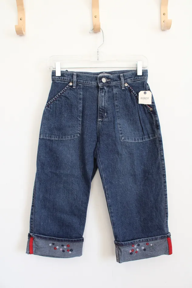 Earrings NEW OshKosh Embroidered Hem Denim Capri Pants Youth 1416 Osh Kosh BGosh Earrings NEW OshKosh Embroidered Hem Denim Capri Pants Youth 1416 Osh Kosh BGosh