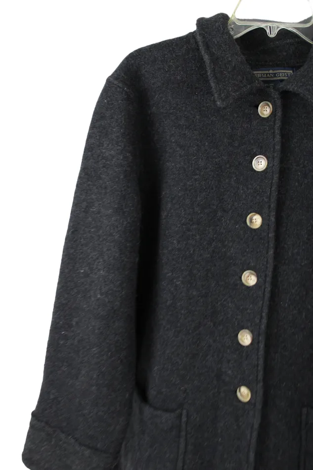 Herman Geist Earrings Herman Geist Gray Wool Coat XL
