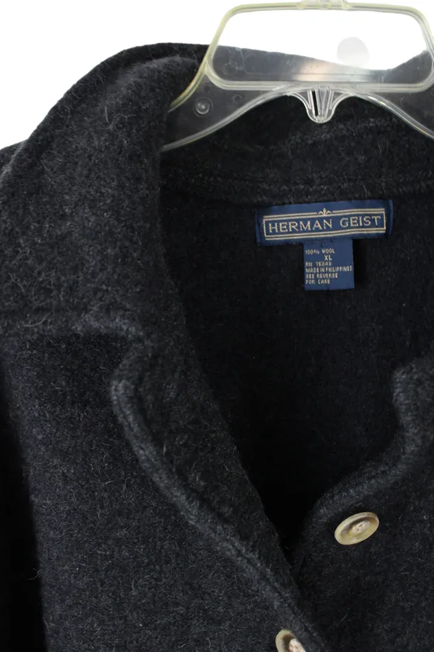 Herman Geist Earrings Herman Geist Gray Wool Coat XL