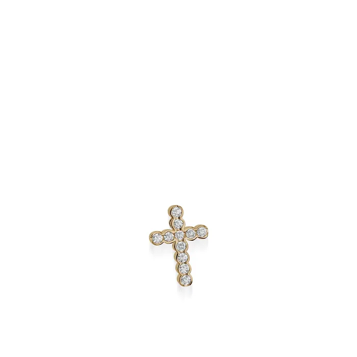John Atencio Paloma Petite Diamond Cross Medallion Pendant Necklaces