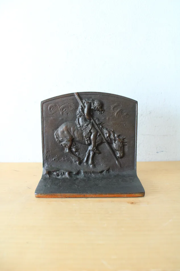 Jubilee Thrift Necklaces End Of The Trail Native American Bronze Bookends
