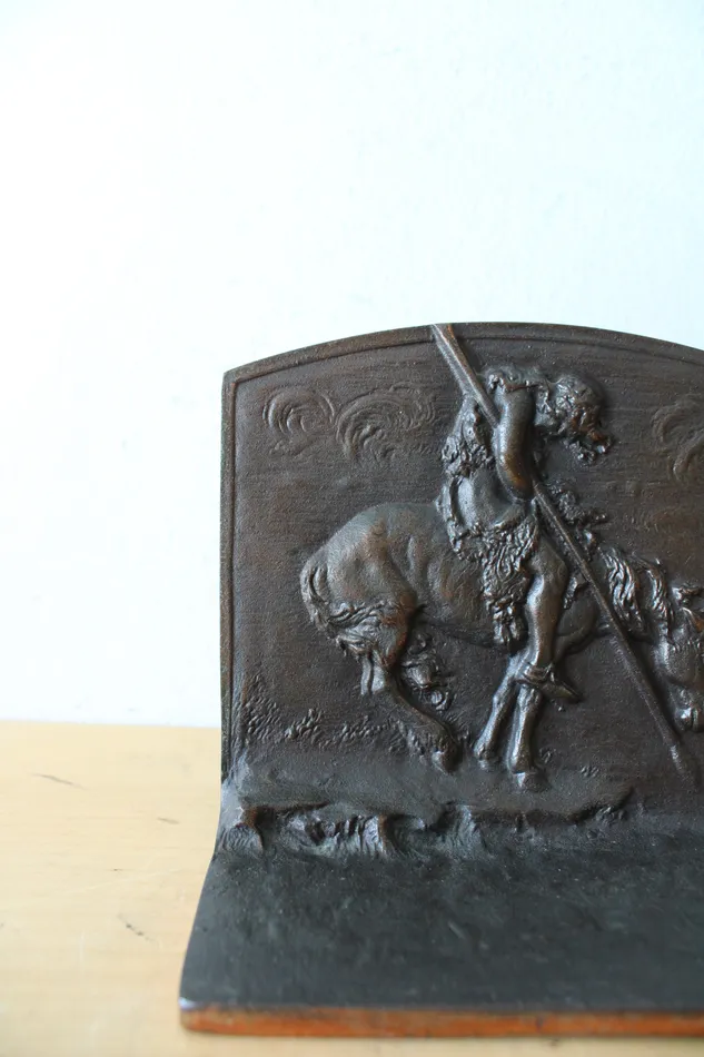 Jubilee Thrift Necklaces End Of The Trail Native American Bronze Bookends