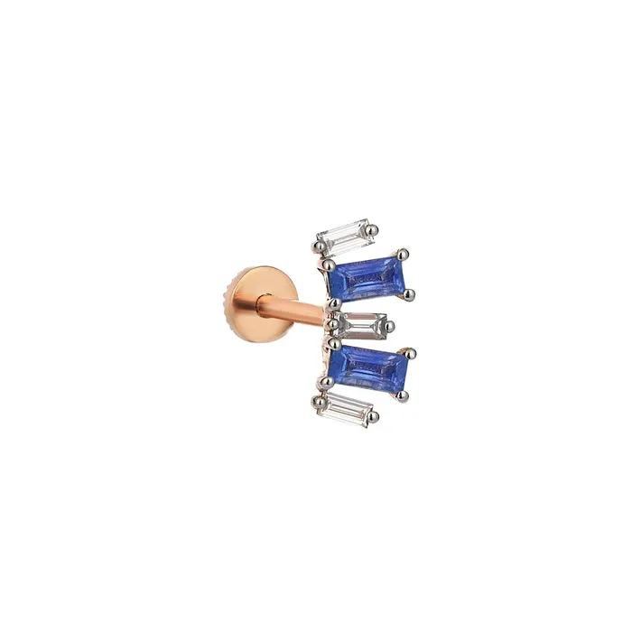 Kismet By Milka Earrings Saphhire Mix Piercing