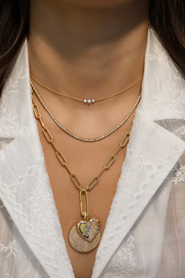 Necklaces RACHEL LYNN CHICAGO Gold Filled Chain Large Clasp Necklace