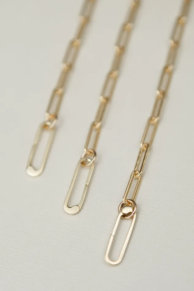 Necklaces RACHEL LYNN CHICAGO Gold Filled Chain Large Clasp Necklace