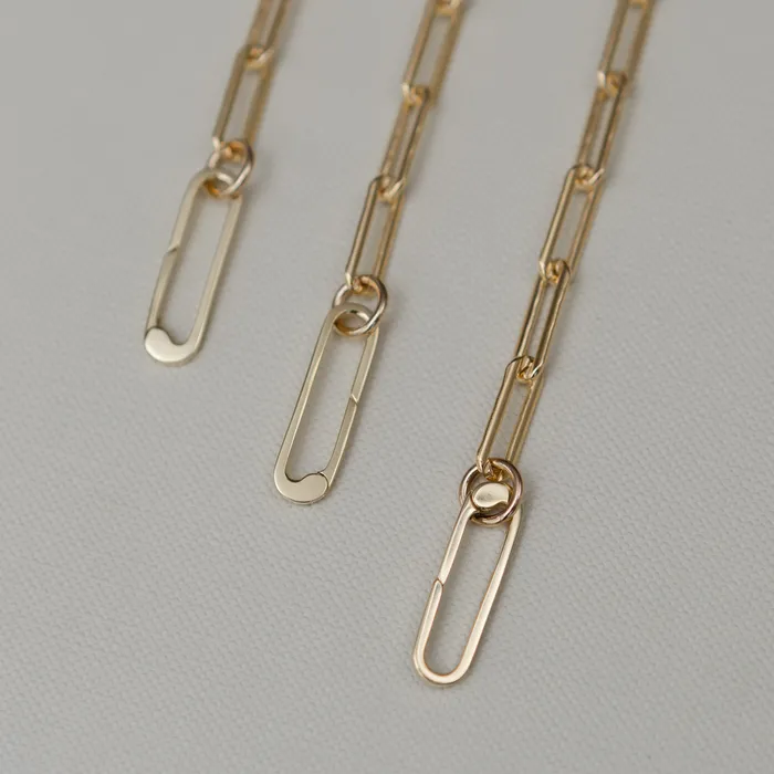 Necklaces RACHEL LYNN CHICAGO Gold Filled Chain Large Clasp Necklace