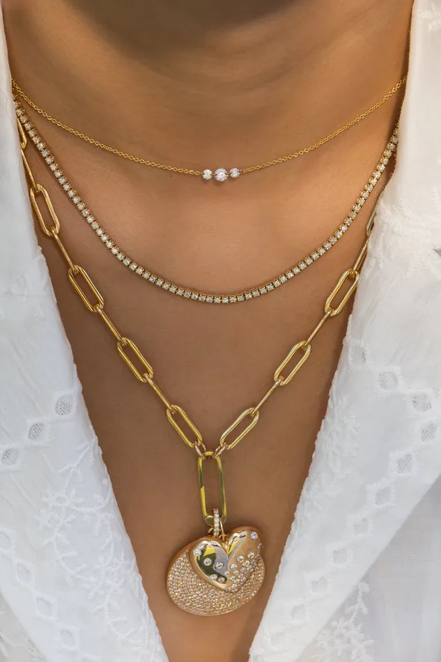 Necklaces RACHEL LYNN CHICAGO Gold Filled Chain Large Clasp Necklace
