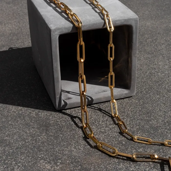 Necklaces RACHEL LYNN CHICAGO Gold Filled Chain Large Clasp Necklace
