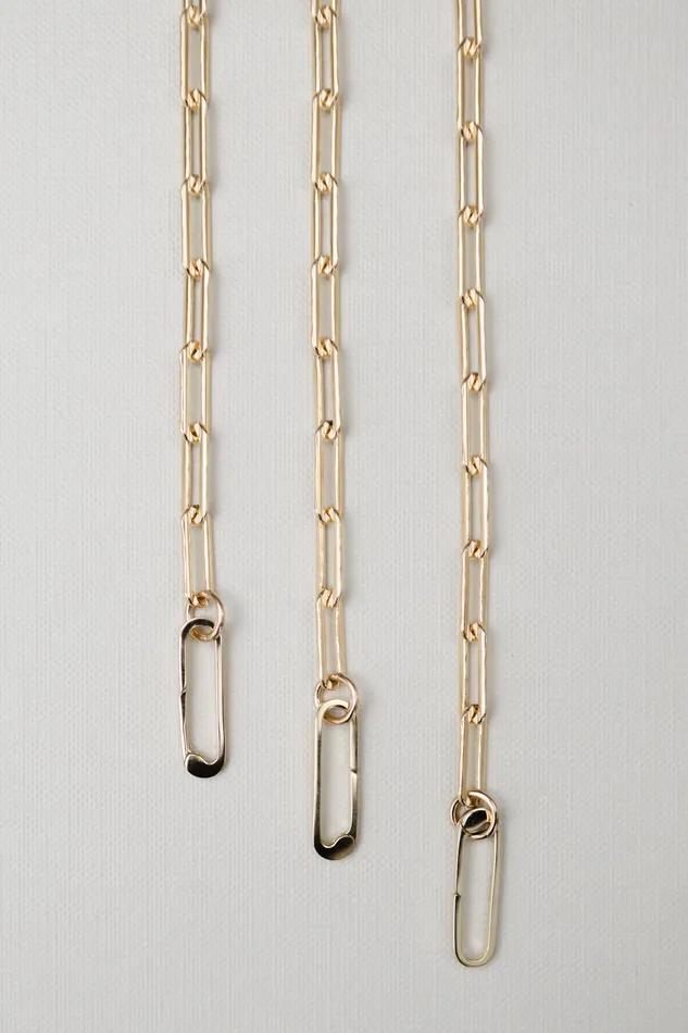 Necklaces RACHEL LYNN CHICAGO Gold Filled Chain Large Clasp Necklace