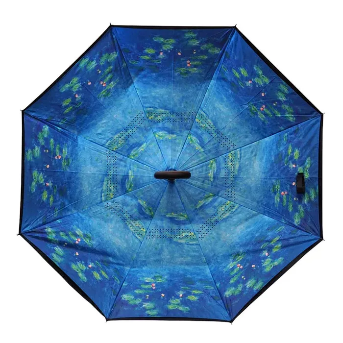 NUFOOT Necklaces Monets Water Lilies Topsy Turvy Umbrella
