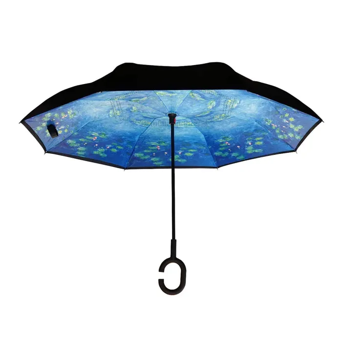NUFOOT Necklaces Monets Water Lilies Topsy Turvy Umbrella