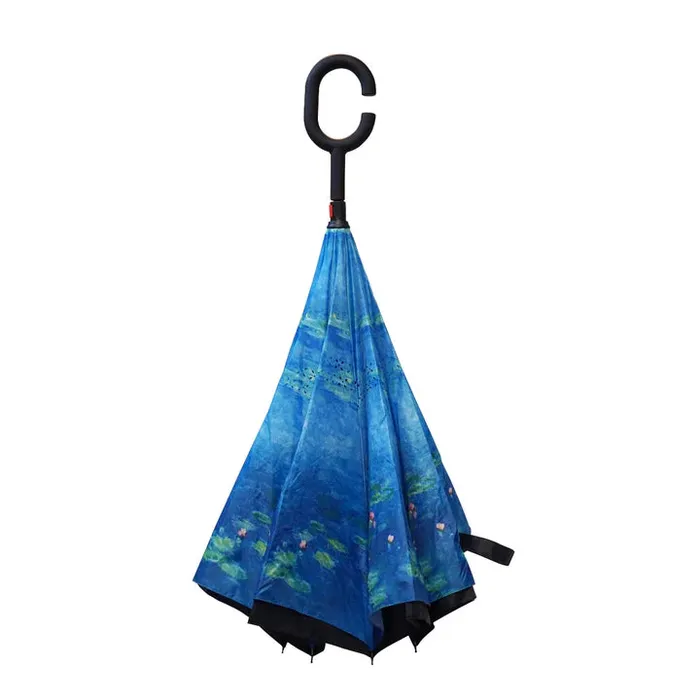 NUFOOT Necklaces Monets Water Lilies Topsy Turvy Umbrella