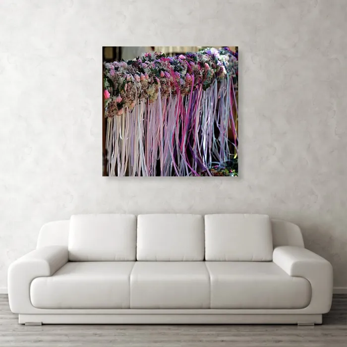 Rose Garland Canvas Print Portraits by NC Earrings