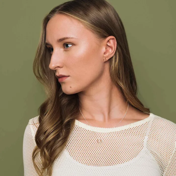 bicolor circle necklace fejn KS Necklaces