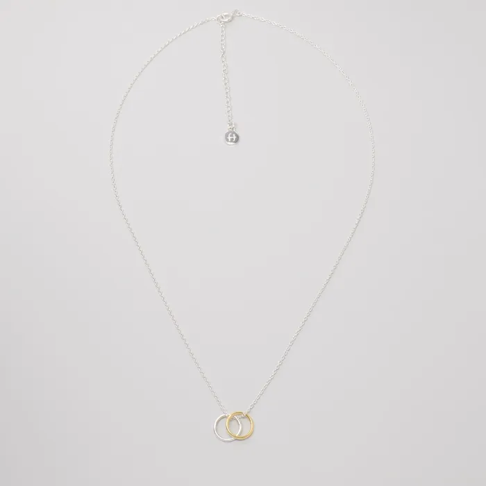 bicolor circle necklace fejn KS Necklaces