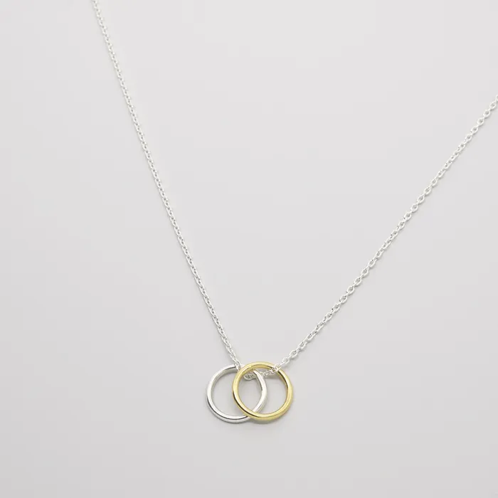 bicolor circle necklace fejn KS Necklaces