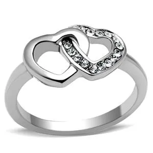 Rings Green CJG2464 Stainless Steel Top Grade Crystal Ring