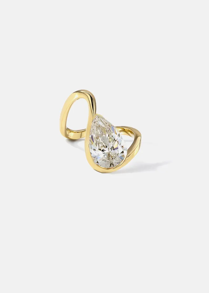 Rings KATKIMfinejewelry Pear Diamond Trace Ring