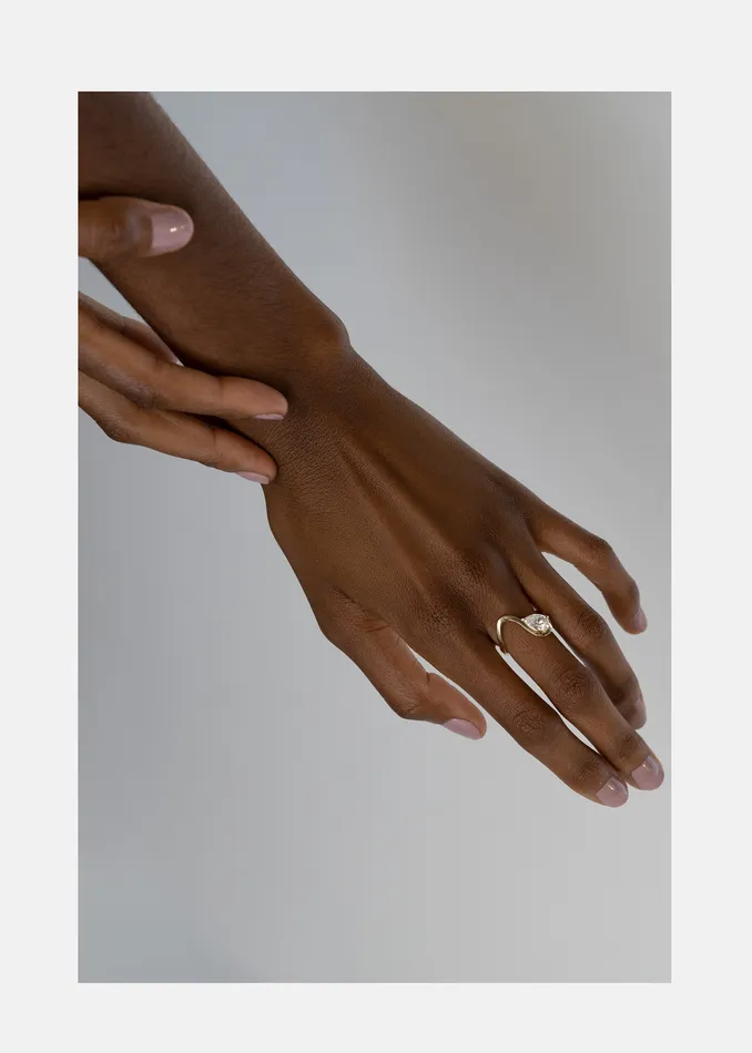 Rings KATKIMfinejewelry Pear Diamond Trace Ring