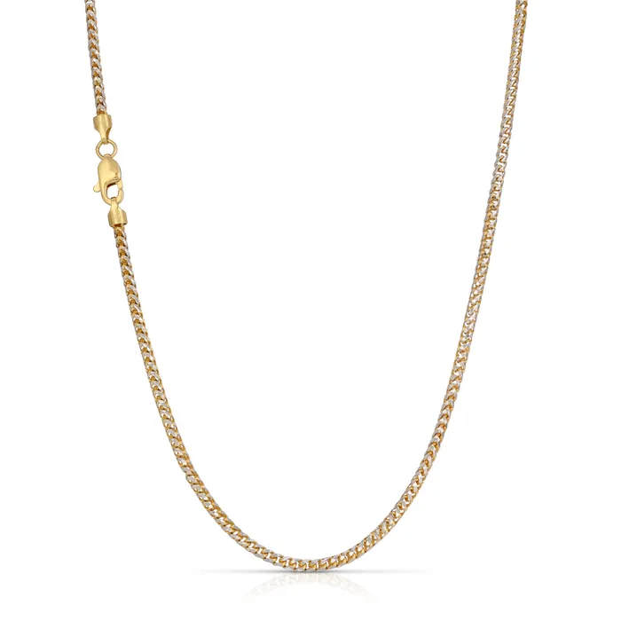 Rings Saints Gold Co 20MM Saint Franco Chain TwoTone Prism Cut