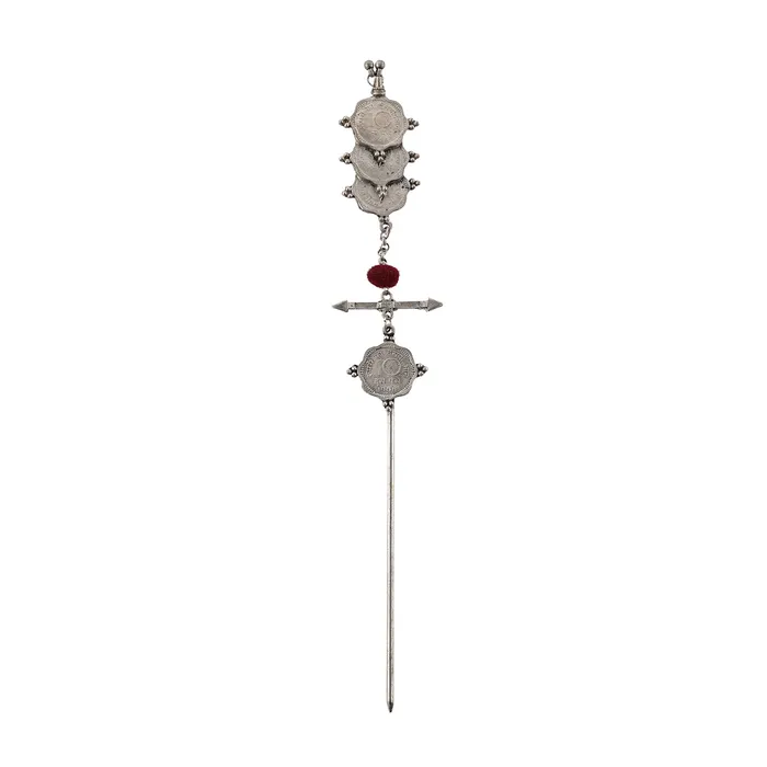 Teejh Earrings Teejh Dinara Coin Juda Stick