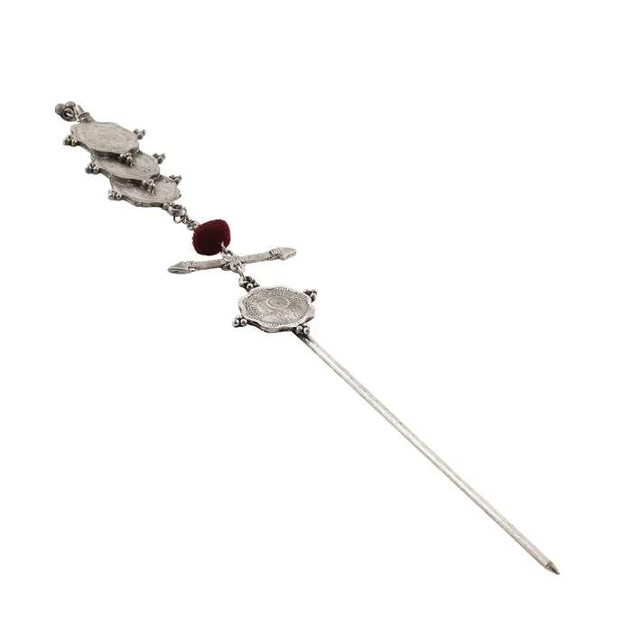 Teejh Earrings Teejh Dinara Coin Juda Stick