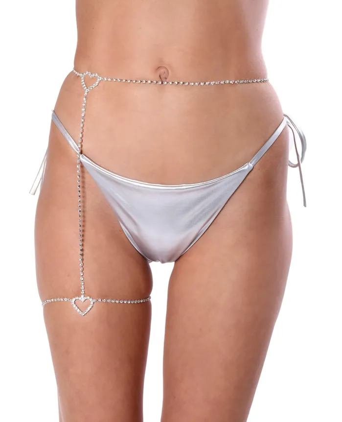 THE LUMI SHOP Necklaces Heart Diamond Leg Wrap
