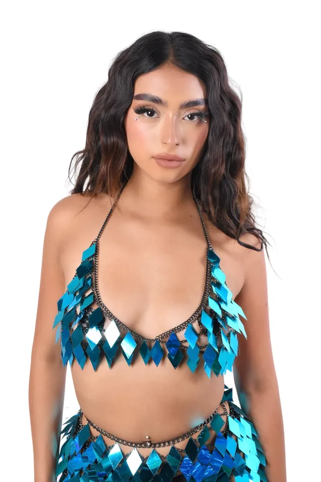 THE LUMI SHOP Rings Aqua Blue Jewelry Top
