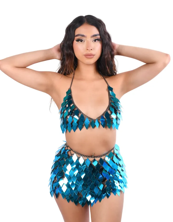 THE LUMI SHOP Rings Aqua Blue Jewelry Top