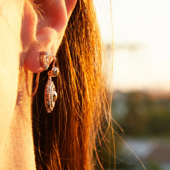 Vintage Earrings PearShaped Diamond Stud Earrings