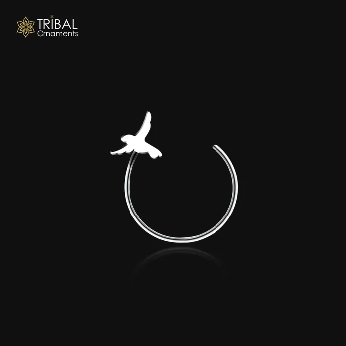 925 sterling silver bird design handmade fabulous nose pin u band tribal jewelry np69 TRIBAL ORNAMENTS Rings 925 sterling silver bird design handmade fabulous nose pin u band tribal jewelry np69 TRIBAL ORNAMENTS Rings