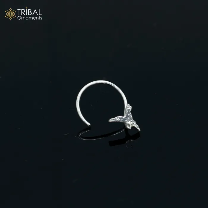 925 sterling silver bird design handmade fabulous nose pin u band tribal jewelry np69 TRIBAL ORNAMENTS Rings