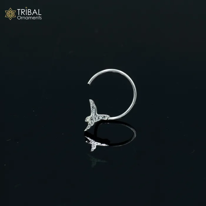 925 sterling silver bird design handmade fabulous nose pin u band tribal jewelry np69 TRIBAL ORNAMENTS Rings