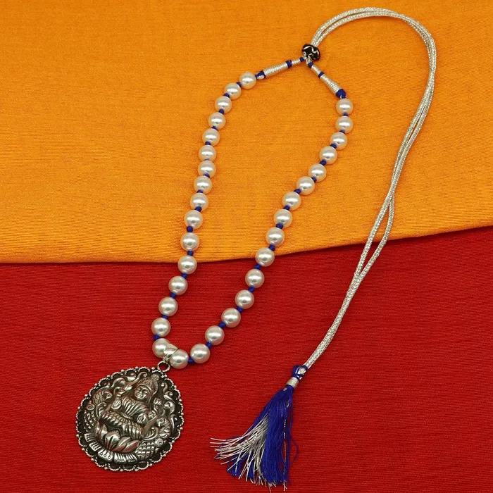 925 sterling silver handmade Goddess Laxmi design awesome pendant string with pearl tribal necklace wedding stylish brides gift set203 TRIBAL ORNAMENTS Necklaces
