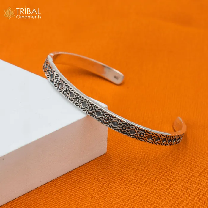 925 sterling silver handmade stylish adjustable bangle bracelet kada unisex jewelry cuff248 TRIBAL ORNAMENTS Bracelets 925 sterling silver handmade stylish adjustable bangle bracelet kada unisex jewelry cuff248 TRIBAL ORNAMENTS Bracelets