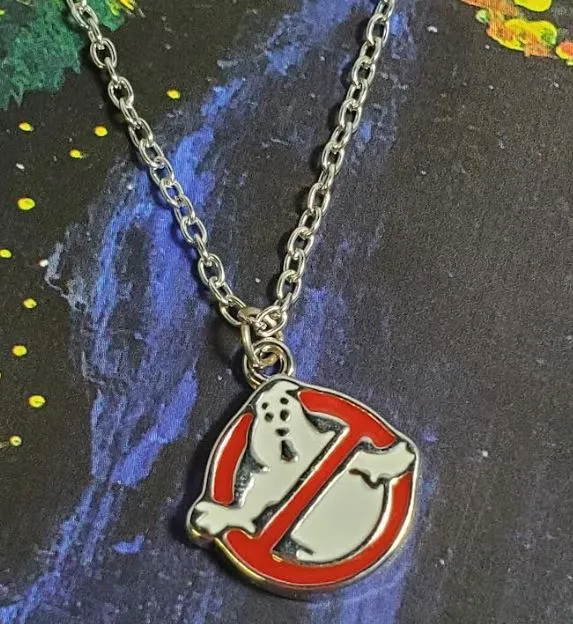 alice Necklaces AZ100 Silver Ghost Necklace with FREE EARRINGS