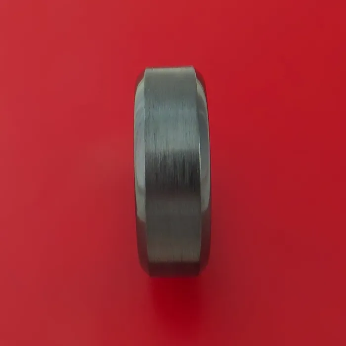 Black Zirconium Ring with Interior Cerakote Sleeve Custom Made Band Lashbrook Rings Black Zirconium Ring with Interior Cerakote Sleeve Custom Made Band Lashbrook Rings