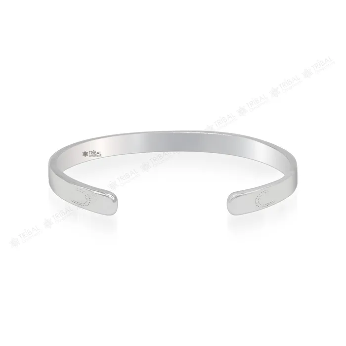 Bracelets TRIBAL ORNAMENTS Authentic 925 sterling silver customized Gayatri Mantra design cuff kada bracelet easy to adjust with your wrist unisex jewelry cuff41
