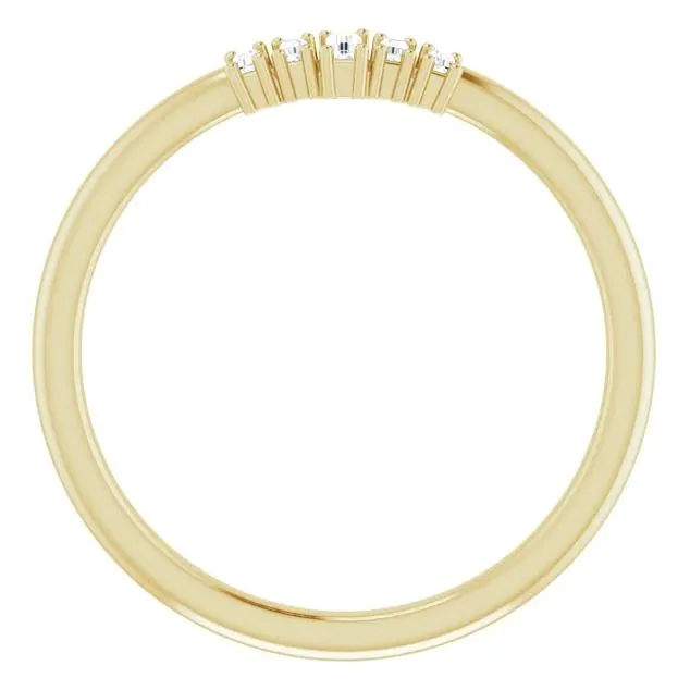 FIRE BRILLIANCE Rings Straight Baguette 38 CTW Diamond Stacklable Ring