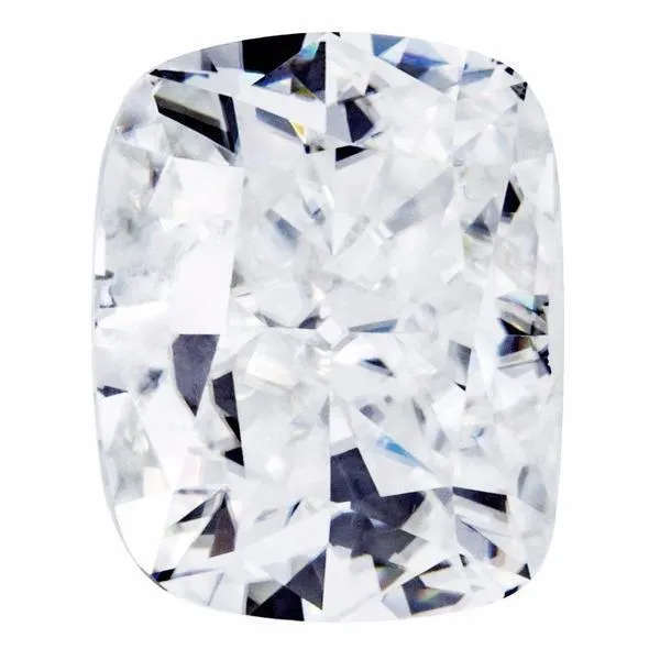 First Crush Moissanite Crushed Ice Elongated Cushion Fire Brilliance Earrings