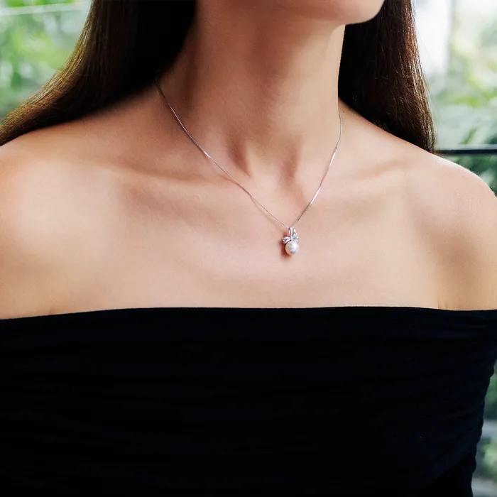 Freshwater Pearl Set WS00004 RIBBON Pearly Lustre Earrings