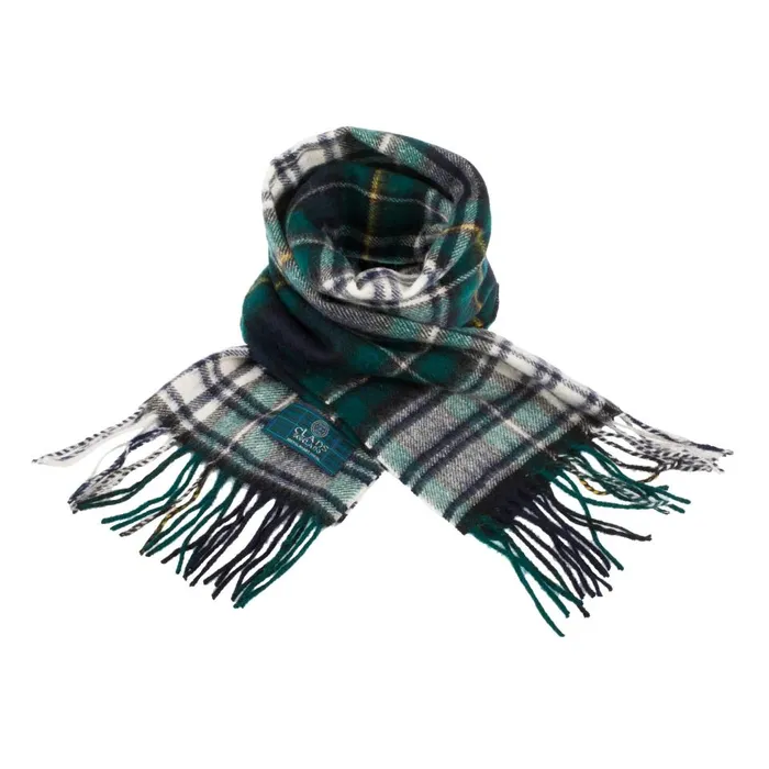 Gold Brothers Earrings Lambswool Scottish Tartan Clan Scarf ABERCROMBIEFLETCHER