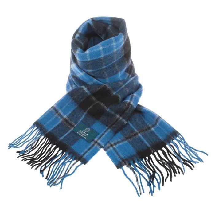 Gold Brothers Earrings Lambswool Scottish Tartan Clan Scarf ABERCROMBIEFLETCHER