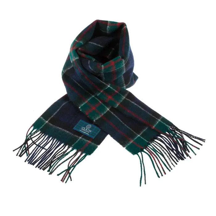 Gold Brothers Earrings Lambswool Scottish Tartan Clan Scarf ABERCROMBIEFLETCHER