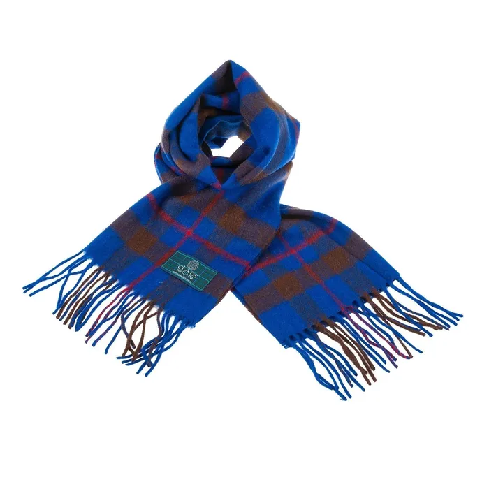 Gold Brothers Earrings Lambswool Scottish Tartan Clan Scarf ABERCROMBIEFLETCHER