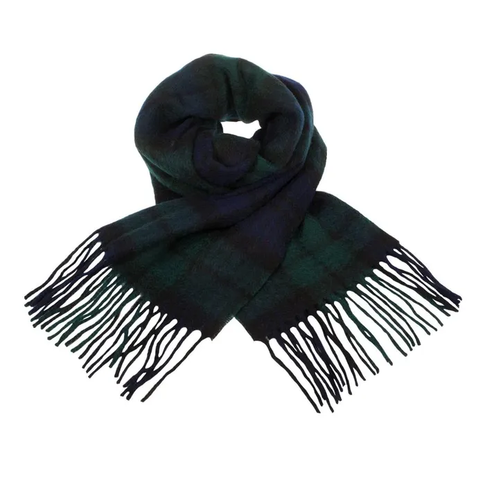 Gold Brothers Earrings Lambswool Scottish Tartan Clan Scarf ABERCROMBIEFLETCHER